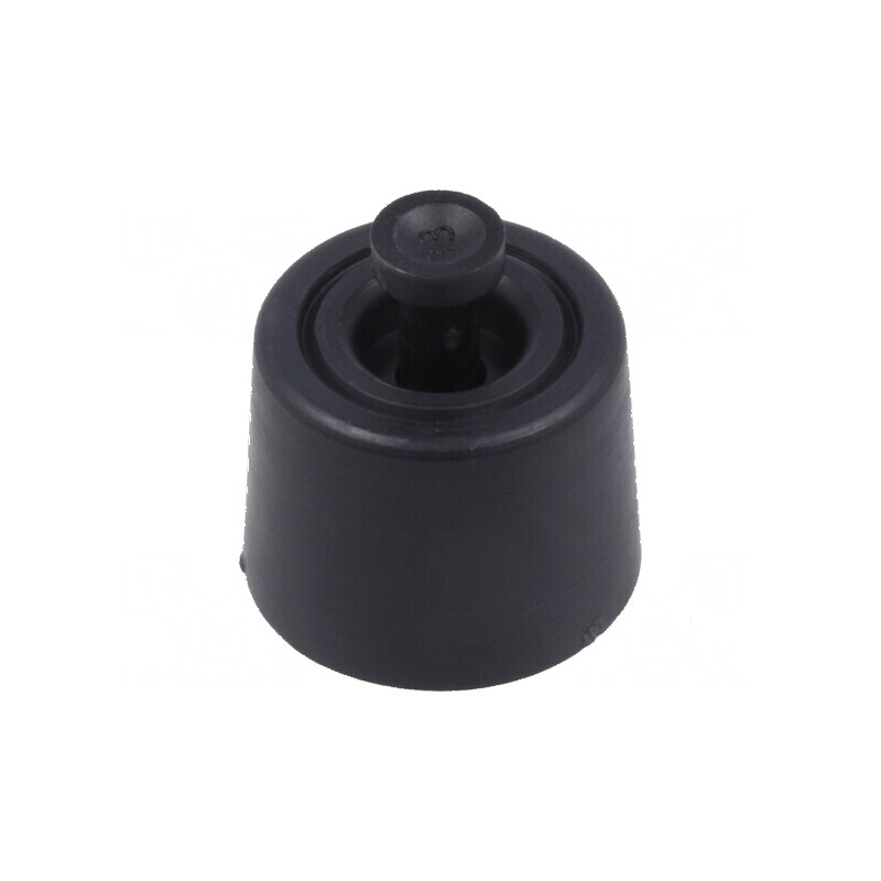 Picioruş rapid negru din polietilenă pentru montare A: 8,1mm | Electronic-mag.ro | Componente Electronice Picioruş rapid negru din polietilenă pentru montare A: 8,1mm | Electronic-mag.ro | Componente Electronice