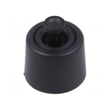 Picioruş rapid negru din polietilenă pentru montare A: 8,1mm | Electronic-mag.ro | Componente Electronice