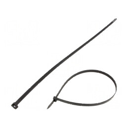 Colier de strângere negru din poliamidă 650mm, lățime 12,5mm, 1112N | Electronic-mag.ro | Componente Electronice