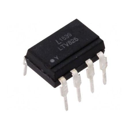 Optocuplor THT Darlington cu 2 ieșiri, izolație 5kV, tensiune colector-emitor 35V | Electronic-mag.ro | Componente Electronice
