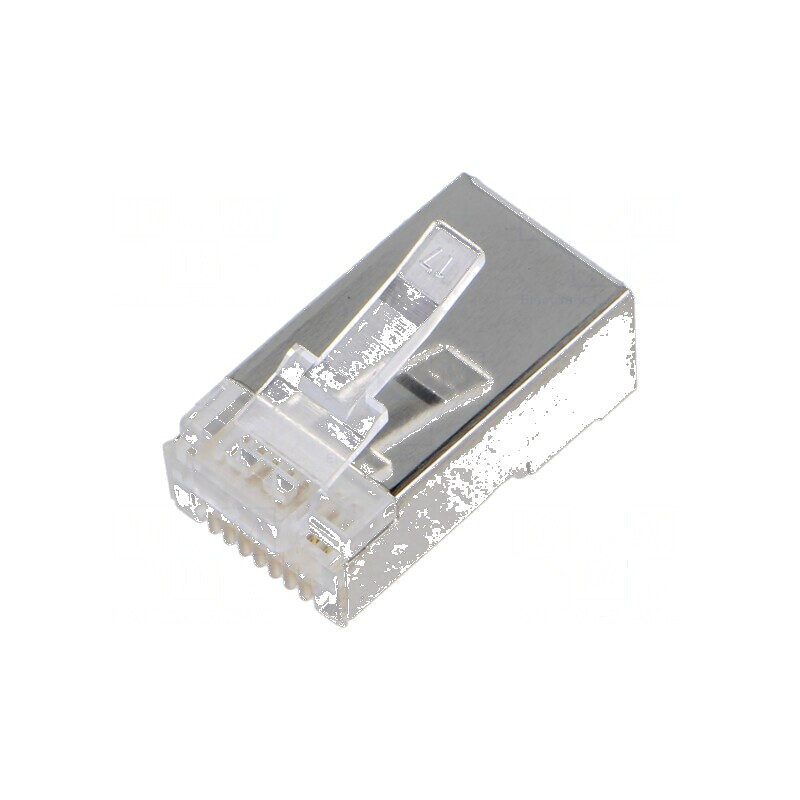 Conector RJ45 Cat 6a cu mufă PIN 8, dispunere 8p8c pe cablu | Electronic-mag.ro | Componente Electronice