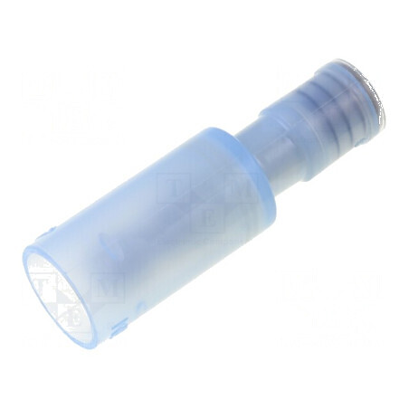 Terminal rotund tată Ø 4mm 2mm² crimpat pe cablu albastru | Electronic-mag.ro | Componente Electronice