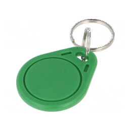 Breloc RFID plastic verde 13,56MHz ISO/IEC14443-3-A | Electronic-mag.ro | Componente Electronice