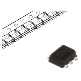 Filtru digital line terminator pentru frecvenţe joase EMI SOT563 - componentă electronică | Electronic-mag.ro | Componente Electronice
