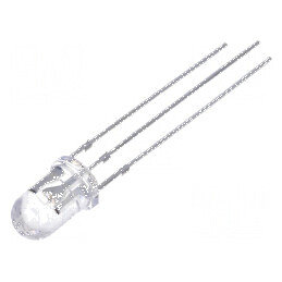 LED 5mm roșie/galbenă 30° convex - Nr. term: 3 | Electronic-mag.ro | Componente Electronice