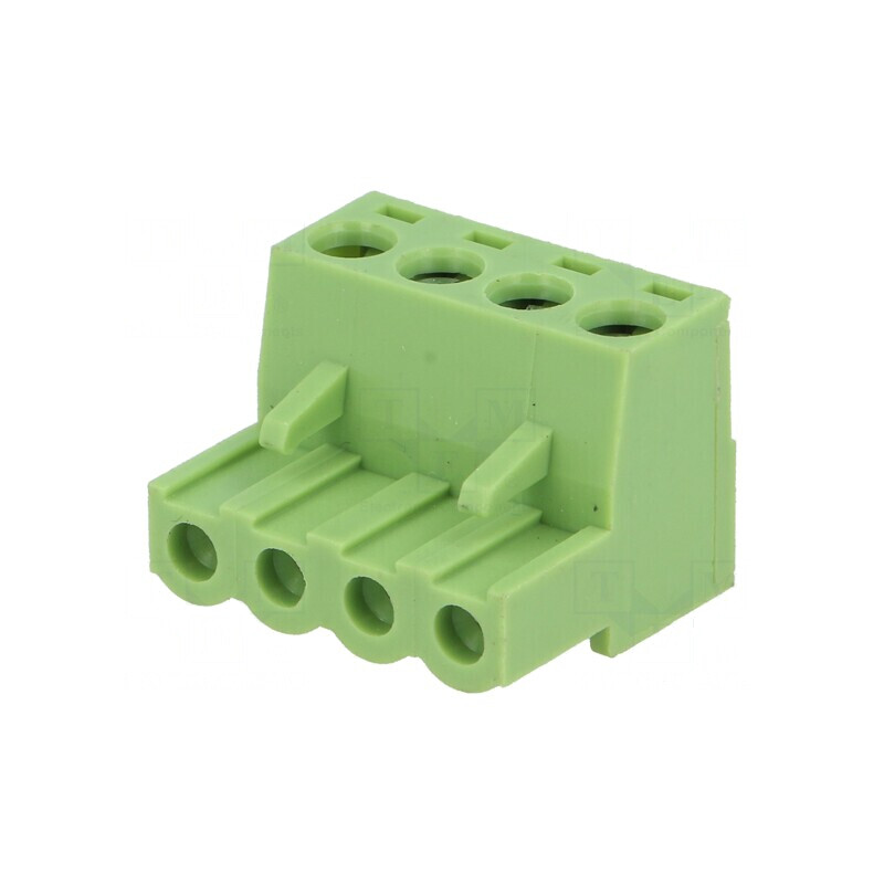 Regletă de conexiuni deconectabilă 5,08mm cu 4 piste drept mufa | Electronic-mag.ro | Componente Electronice