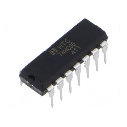 Circuit integrat digital NAND 4 canale, 2 intrări, THT DIP14, tensiune 2÷6VDC, temperatură -40÷85°C HC | Electronic-mag.ro | Componente Electronice