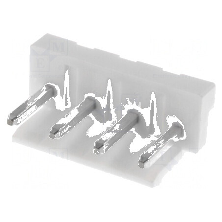 Conector cablu-placă soclu tată 5mm PIN 4 albă - Accesoriu electronic | Electronic-mag.ro | Componente Electronice