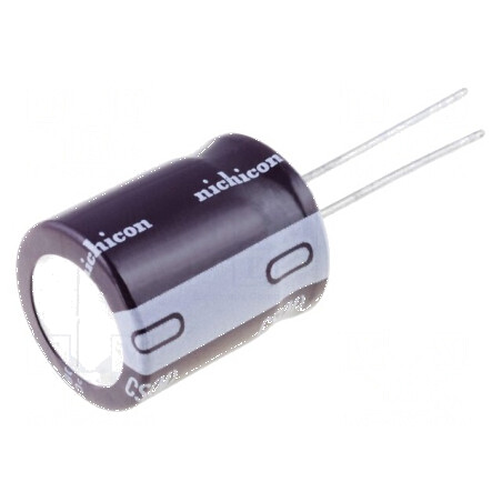 Condensator electrolitic THT 10uF 250VDC Ø10x20mm Raster 5mm pentru circuite electrice | Electronic-mag.ro | Componente Electronice