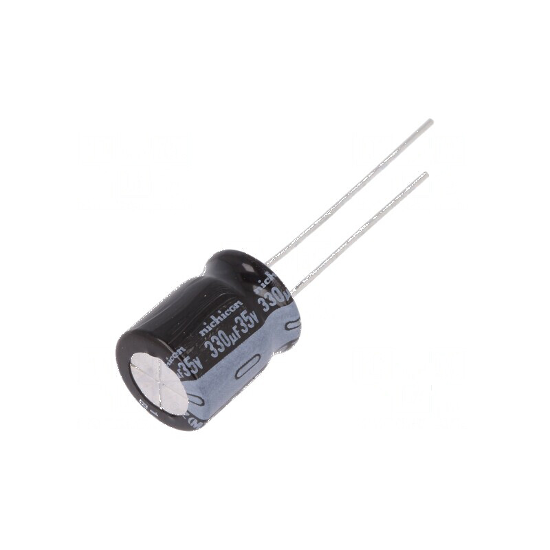 Condensator electrolitic THT 330uF 35VDC Ø10x12,5mm ±20% pentru circuite electronice | Electronic-mag.ro | Componente Electronice Condensator electrolitic THT 330uF 35VDC Ø10x12,5mm ±20% pentru circuite electronice | Electronic-mag.ro | Componente Electronice