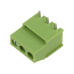 Regletă de conexiuni pentru PCB drept, 5mm, 3 piste - Accesorii electronică | Electronic-mag.ro | Componente Electronice