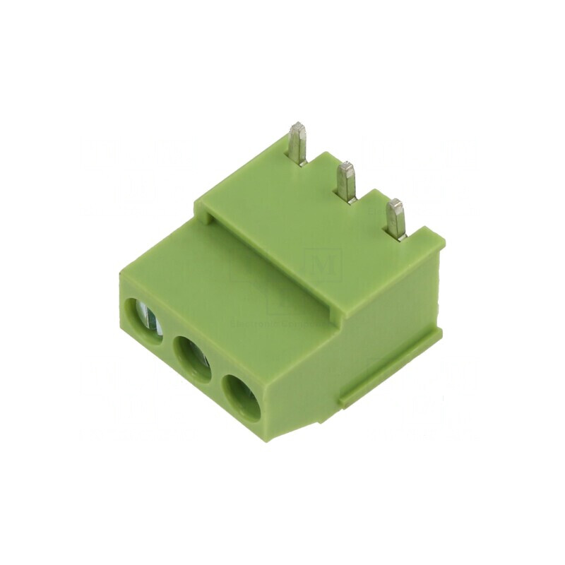 Regletă de conexiuni pentru PCB drept, 5mm, 3 piste - Accesorii electronică | Electronic-mag.ro | Componente Electronice