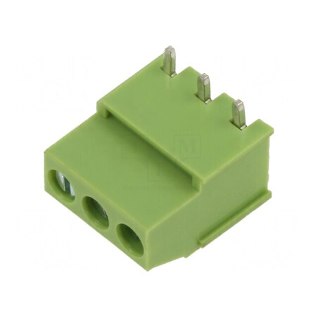 Regletă de conexiuni pentru PCB drept, 5mm, 3 piste - Accesorii electronică | Electronic-mag.ro | Componente Electronice