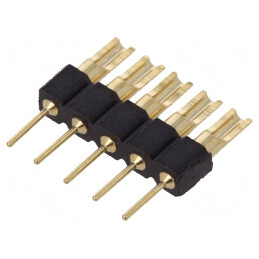 Adaptor conector şiruri pini 5 pini 2,54mm pentru lipire THT | Electronic-mag.ro | Componente Electronice