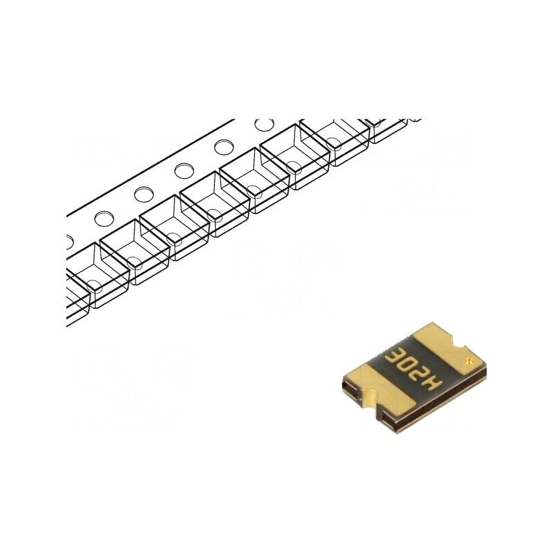 Siguranţă polimerică PTC 300mA 30VDC PCB SMT 4,6x3,2mm PFMF - Protecţie circuit electric | Electronic-mag.ro | Componente Electronice
