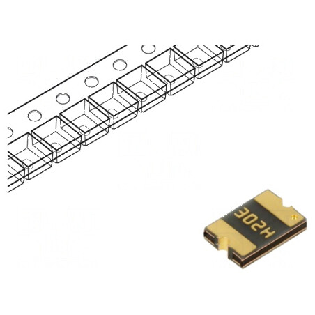 Siguranţă polimerică PTC 300mA 30VDC PCB SMT 4,6x3,2mm PFMF - Protecţie circuit electric | Electronic-mag.ro | Componente Electronice