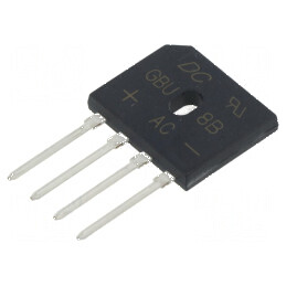 Punte redresoare monofazată Urmax 100V 8A 200A - produs plată | Electronic-mag.ro | Componente Electronice