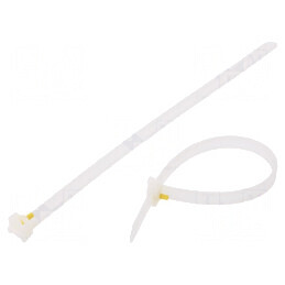 Colier de strângere poliamidă 210mm, 8mm, 785N, natural | Electronic-mag.ro | Componente Electronice