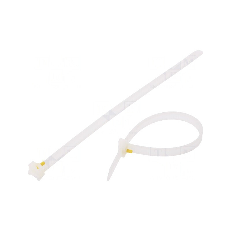 Colier de strângere poliamidă 210mm, 8mm, 785N, natural | Electronic-mag.ro | Componente Electronice