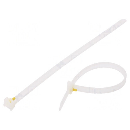 Colier de strângere poliamidă 210mm, 8mm, 785N, natural | Electronic-mag.ro | Componente Electronice