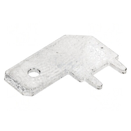 Terminal plat 6,3mm 0,8mm tată THT alamă cositorită - Conector electric pentru montaj PCB | Electronic-mag.ro | Componente Electronice