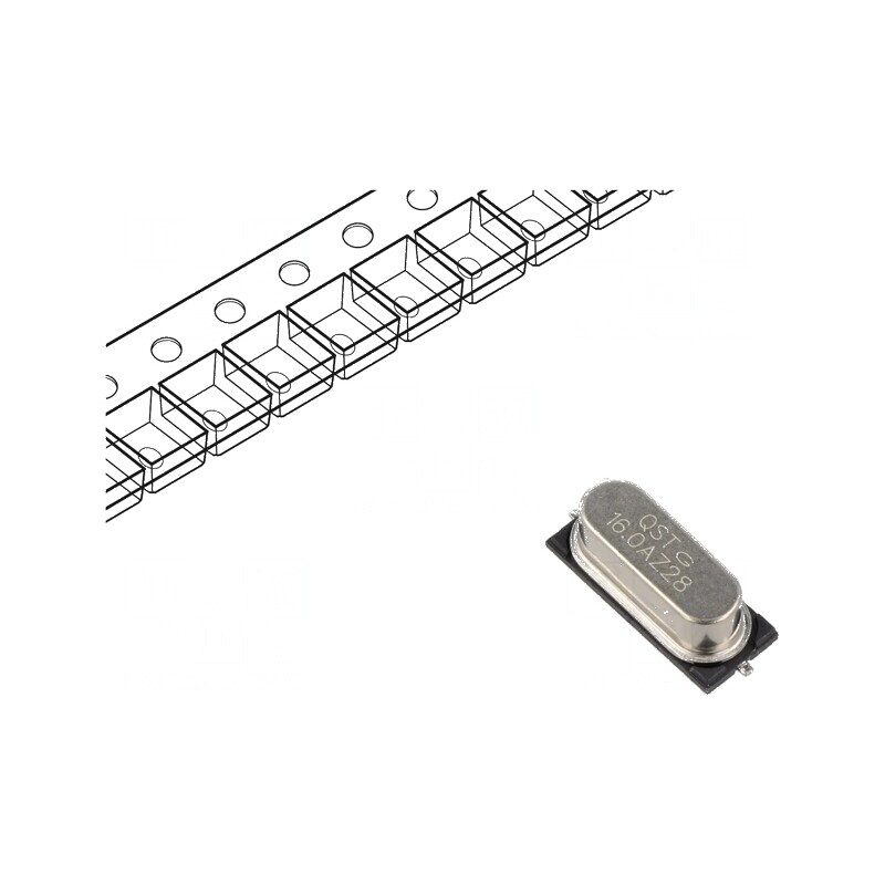 Rezonator cu cuarţ 16MHz ±10ppm 18pF SMD 12,7x4,8x3,8mm pentru circuite electronice | Electronic-mag.ro | Componente Electronice Rezonator cu cuarţ 16MHz ±10ppm 18pF SMD 12,7x4,8x3,8mm pentru circuite electronice | Electronic-mag.ro | Componente Electronice