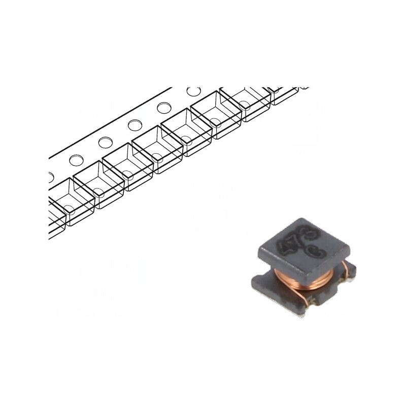 Inductor SMD 47uH 250mA 1,69Ω -40÷85°C ±10% 8200 | Electronic-mag.ro | Componente Electronice