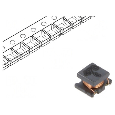 Inductor SMD 47uH 250mA 1,69Ω -40÷85°C ±10% 8200 | Electronic-mag.ro | Componente Electronice