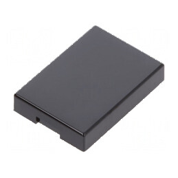 Capişon negru serie UB 17x12x3mm pentru protecție și estetică | Electronic-mag.ro | Componente Electronice