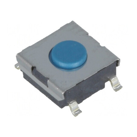 Microîntrerupător TACT SPST-NO 0,05A/24VDC SMT Poz: 2 fără actuare | Electronic-mag.ro | Componente Electronice