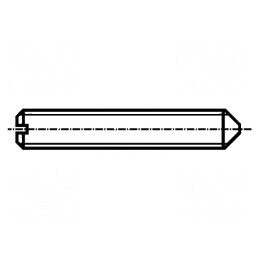 Şurub M5x8 0,8mm fără cap crestat din oțel inoxidabil A1 | Electronic-mag.ro | Componente Electronice
