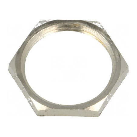 Piuliţă PG13,5 din alamă nichelată 23mm cu filet PG | Electronic-mag.ro | Componente Electronice