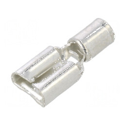 Terminal plat 6,3mm 0,8mm mamă pentru cablu 1,5÷2,5mm², crimpat | Electronic-mag.ro | Componente Electronice