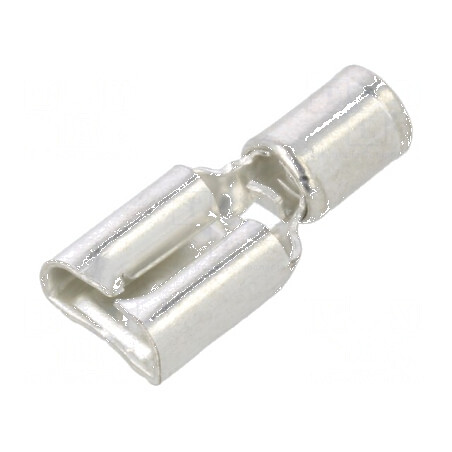 Terminal plat 6,3mm 0,8mm mamă pentru cablu 1,5÷2,5mm², crimpat | Electronic-mag.ro | Componente Electronice