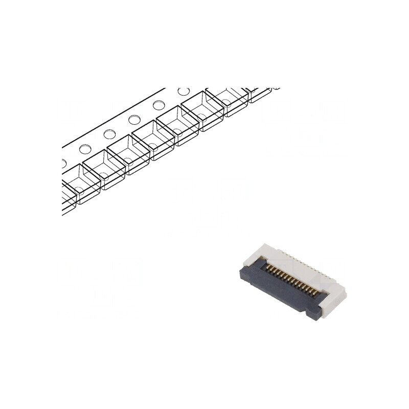 Conector FFC/FPC orizontal 14 PIN ZIF SMT 50V 0,4A -25÷85°C | Electronic-mag.ro | Componente Electronice Conector FFC/FPC orizontal 14 PIN ZIF SMT 50V 0,4A -25÷85°C | Electronic-mag.ro | Componente Electronice