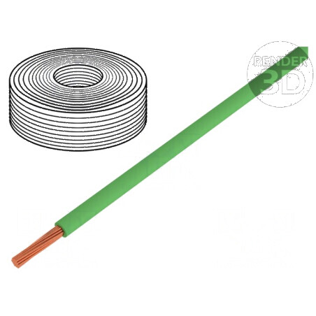 Cablu litat H05Z-K 0,75mm2 FRNC verde 300V/500V Clasa 5 | Electronic-mag.ro | Componente Electronice