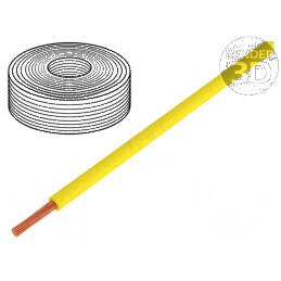 Cablu litat H05Z-K 0,75mm2 FRNC galben 300V/500V Clasa 5 | Electronic-mag.ro | Componente Electronice
