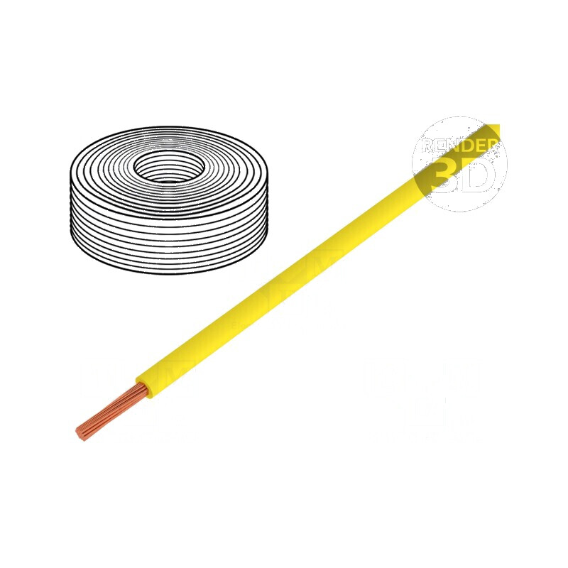 Cablu litat H05Z-K 0,75mm2 FRNC galben 300V/500V Clasa 5 | Electronic-mag.ro | Componente Electronice Cablu litat H05Z-K 0,75mm2 FRNC galben 300V/500V Clasa 5 | Electronic-mag.ro | Componente Electronice