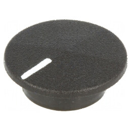 Capac plastic negru pentru fixare prin apăsare | Electronic-mag.ro | Componente Electronice