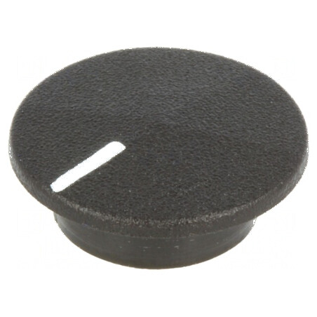 Capac plastic negru pentru fixare prin apăsare | Electronic-mag.ro | Componente Electronice