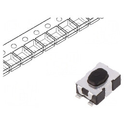 Microîntrerupător TACT SPST-NO 0,05A/32VDC SMT Poz: 2 fără 3N | Electronic-mag.ro | Componente Electronice