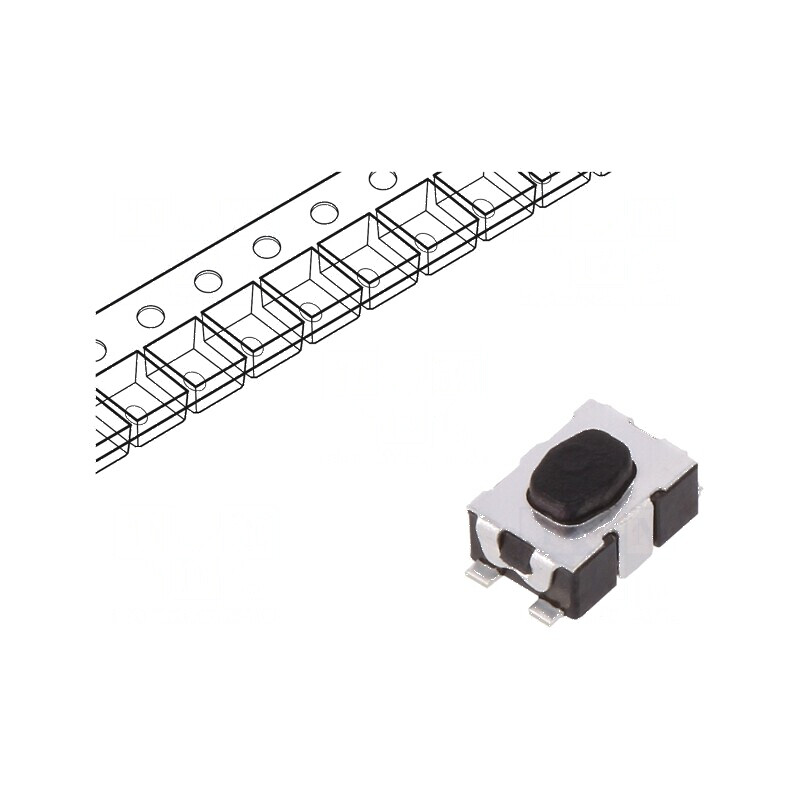 Microîntrerupător TACT SPST-NO 0,05A/32VDC SMT Poz: 2 fără 3N | Electronic-mag.ro | Componente Electronice Microîntrerupător TACT SPST-NO 0,05A/32VDC SMT Poz: 2 fără 3N | Electronic-mag.ro | Componente Electronice