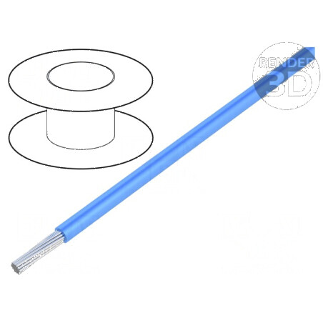 Cablu litat LiYv 0,5mm2 PVC albastru 900V 100m Clasa 5 | Electronic-mag.ro | Componente Electronice