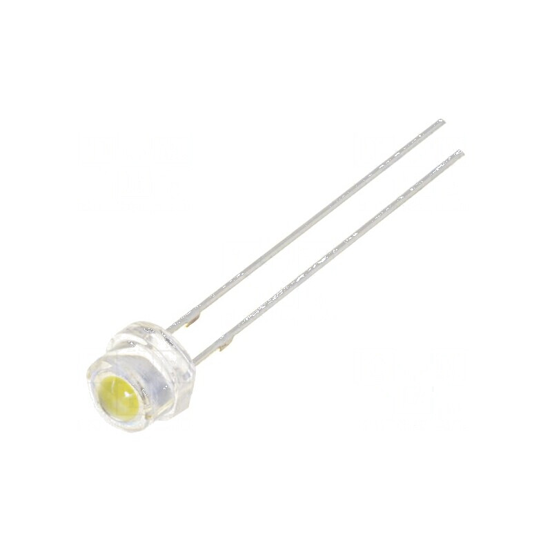 LED Alb Rece 4,8mm Convex 150° - Nr. term: 2 | Electronic-mag.ro | Componente Electronice