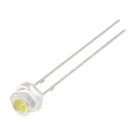 LED Alb Rece 4,8mm Convex 150° - Nr. term: 2 | Electronic-mag.ro | Componente Electronice