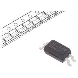 Optocuplor SMD cu 1 Ieșire, Tranzistori, Izolație 2,5kV, Tensiune Uce 80V | Electronic-mag.ro | Componente Electronice