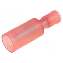 Terminal rotund tată Ø 4mm, 0,75-1,25mm², crimpat pe cablu | Electronic-mag.ro | Componente Electronice