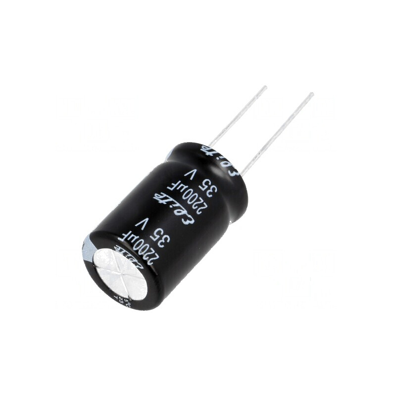 Condensator electrolitic THT 2200uF 35V DC Ø16x25mm ±20% | Electronic-mag.ro | Componente Electronice