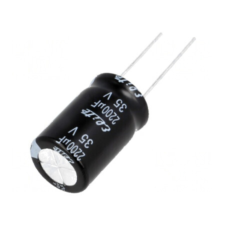 Condensator electrolitic THT 2200uF 35V DC Ø16x25mm ±20% | Electronic-mag.ro | Componente Electronice