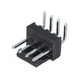 Conector cablu-placă soclu tată KK 254 2,54mm PIN 4 THT 4A  | Electronic-mag.ro | Componente Electronice